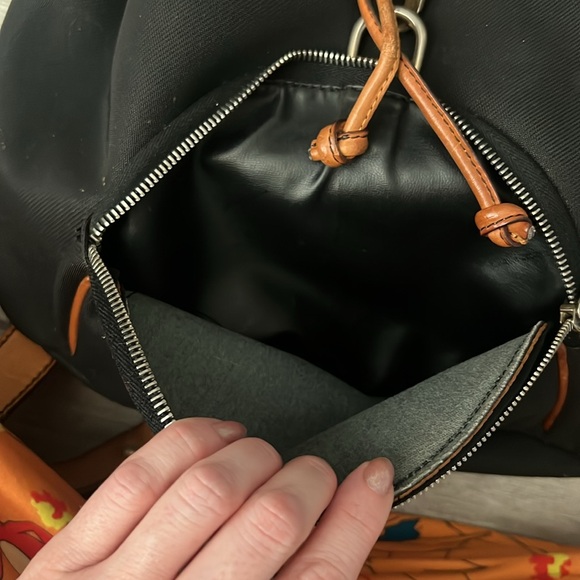 Lancel Vintage Canvas and Leather Backpack - Picture 5 of 11